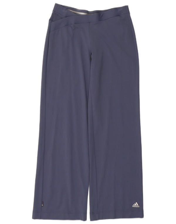 Pantaloni de trening Adidas Clima 365 Wide Leg UK 12 Medium Bleumarin