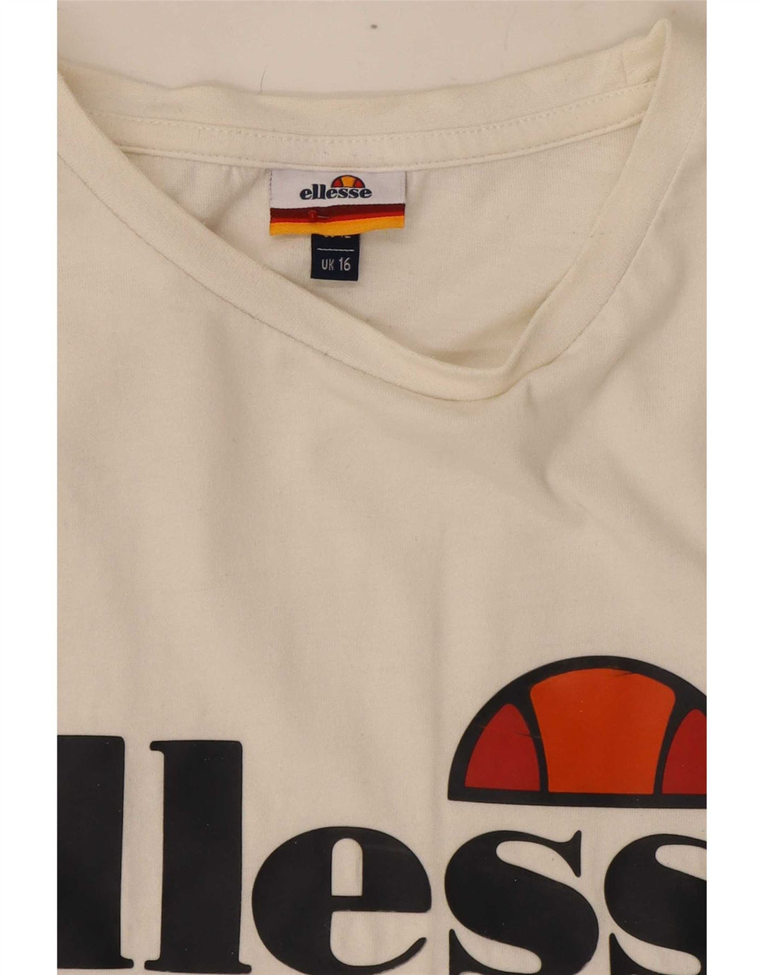 Tricou cu grafic pentru femei Ellesse Top UK 16 Large White