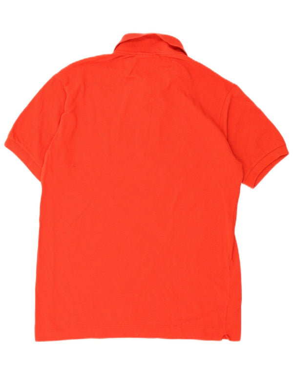 Tricou polo Lacoste Classic Fit pentru bărbați, mărimea 3, bumbac roșu mic