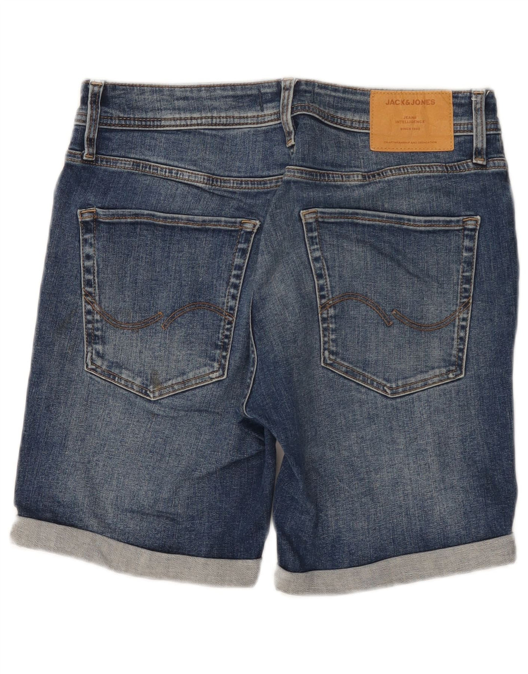 JACK & JONES Pantaloni scurți din denim pentru bărbați Mici W29 Bumbac albastru