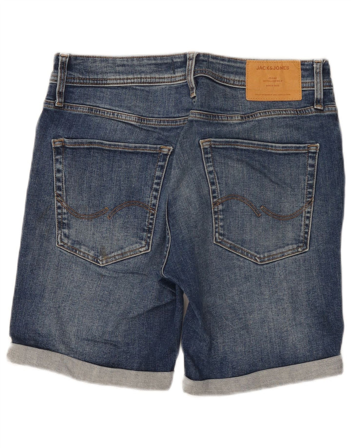 JACK & JONES Pantaloni scurți din denim pentru bărbați Mici W29 Bumbac albastru