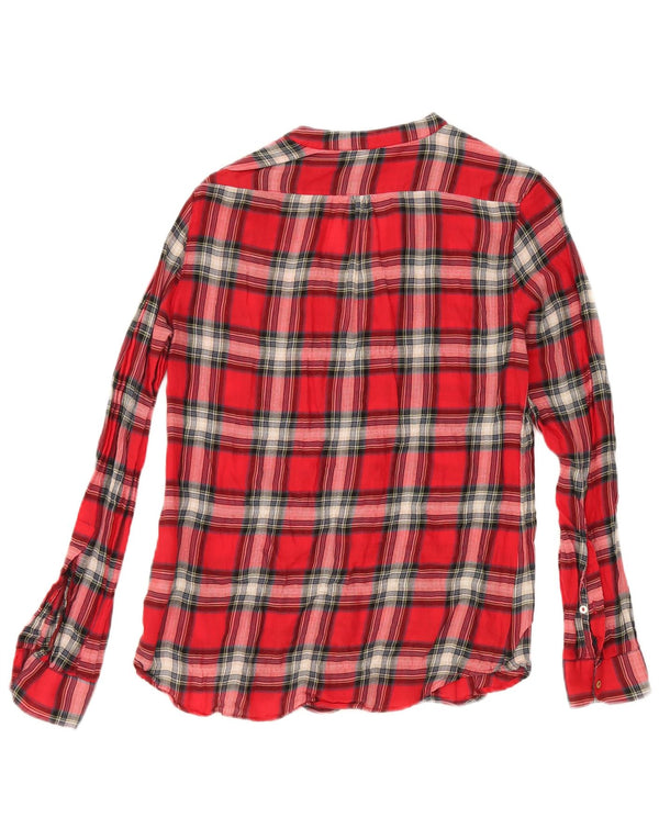 Cămașă Pulover pentru Damă Zara UK 6 XS Bumbac cu check roșu