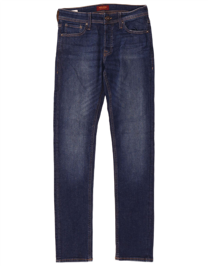 Blugi slim pentru bărbați Jack & Jones W30 L34 Bumbac albastru