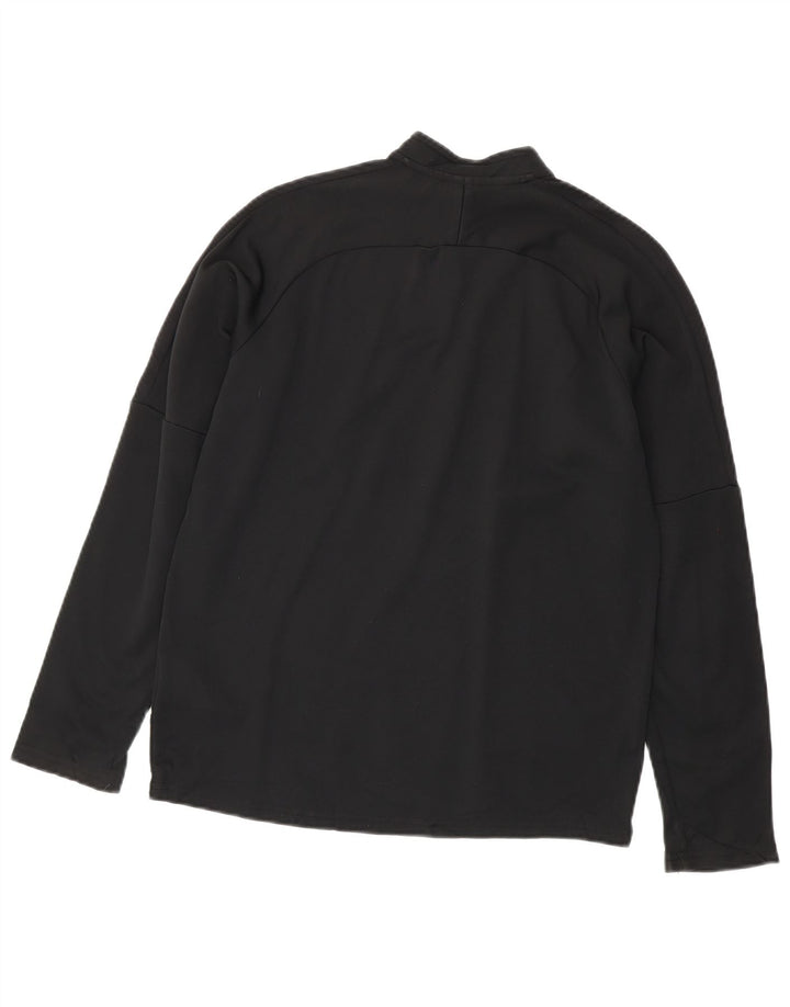 Trening pentru băieți Dri Fit Zip Neck Pullover Top 13-14 ani XL Negru