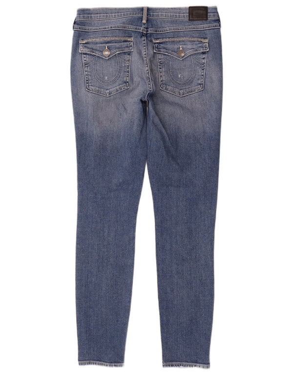 True Religion Blugi super skinny Halle cu talie medie L30 L30, bumbac albastru