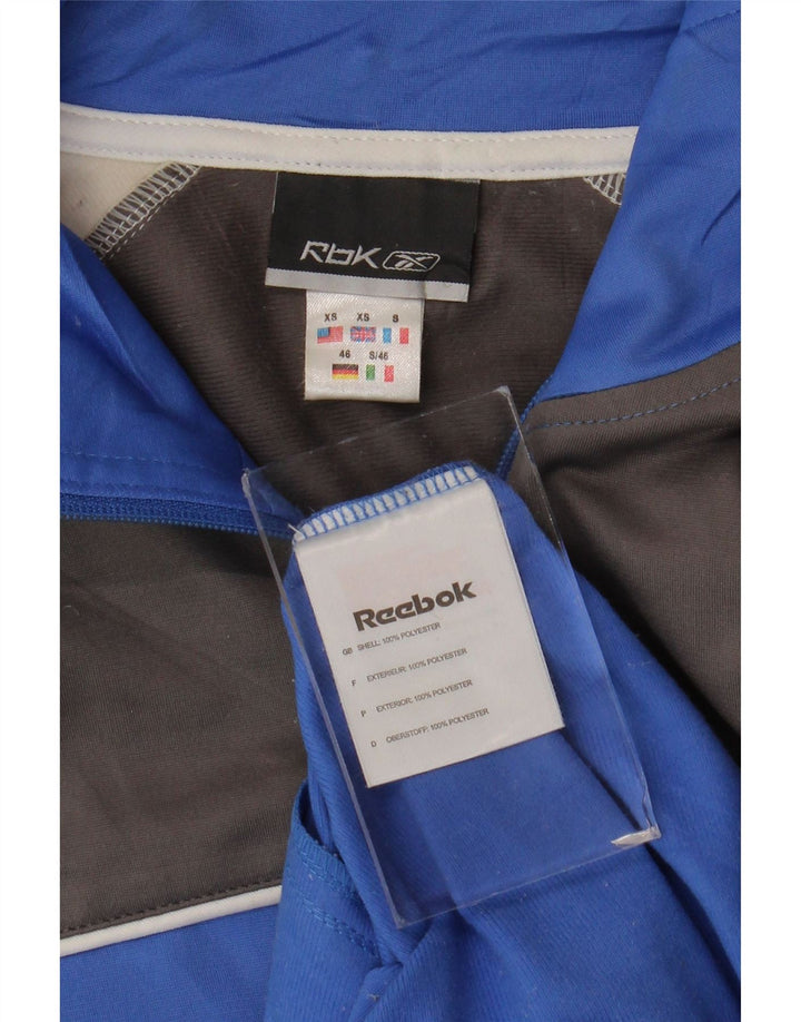 Jachetă de trening pentru bărbați Reebok XS, albastru, poliester color bloc