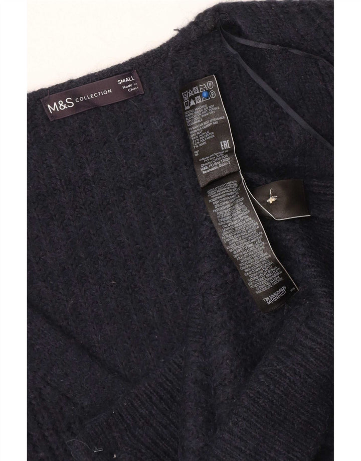 Pulover cardigan supradimensionat pentru femei Marks & Spencer UK 10 Mic bleumarin