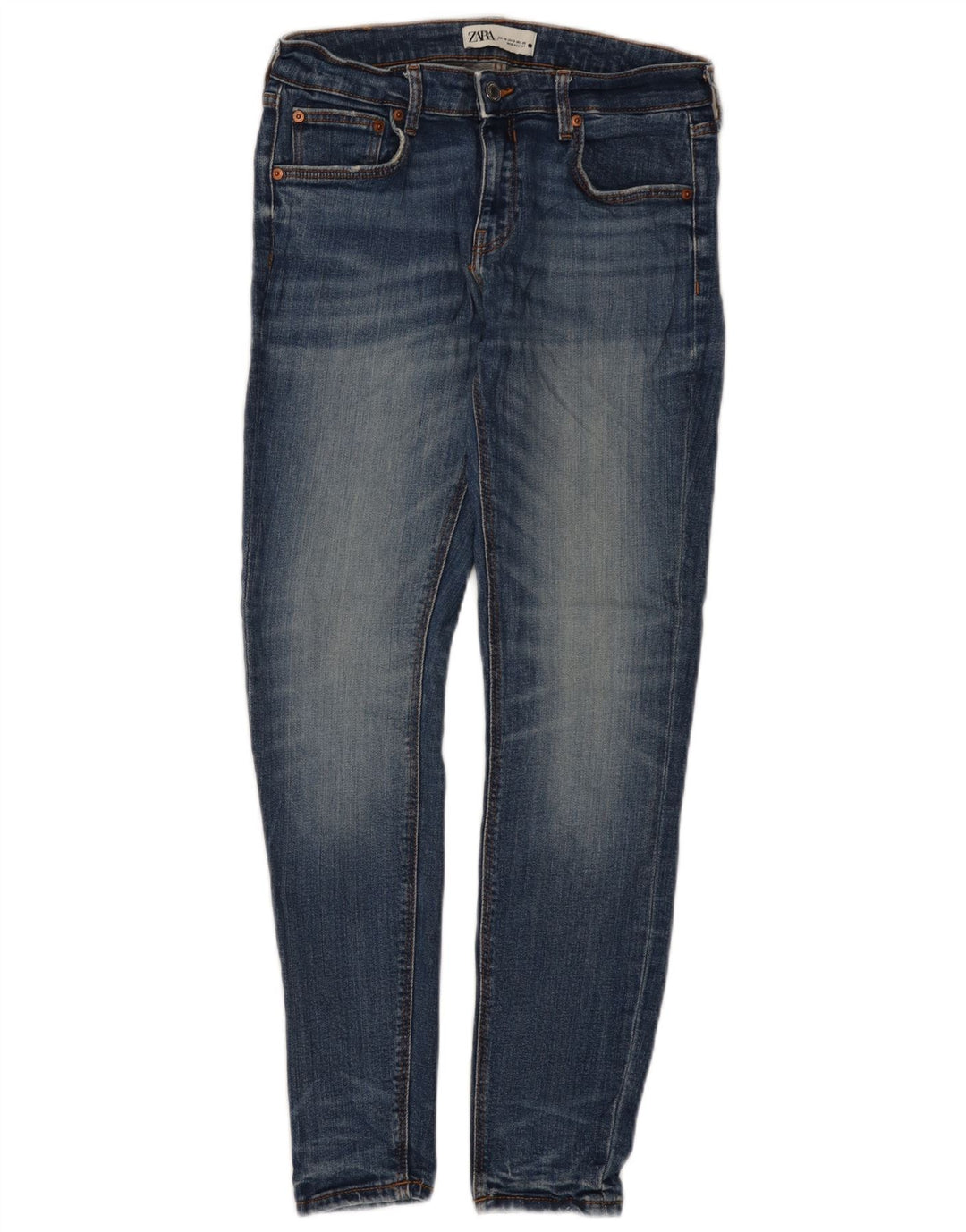 Blugi slim dama Zara EU 40 Medium W30 L28 Albastru