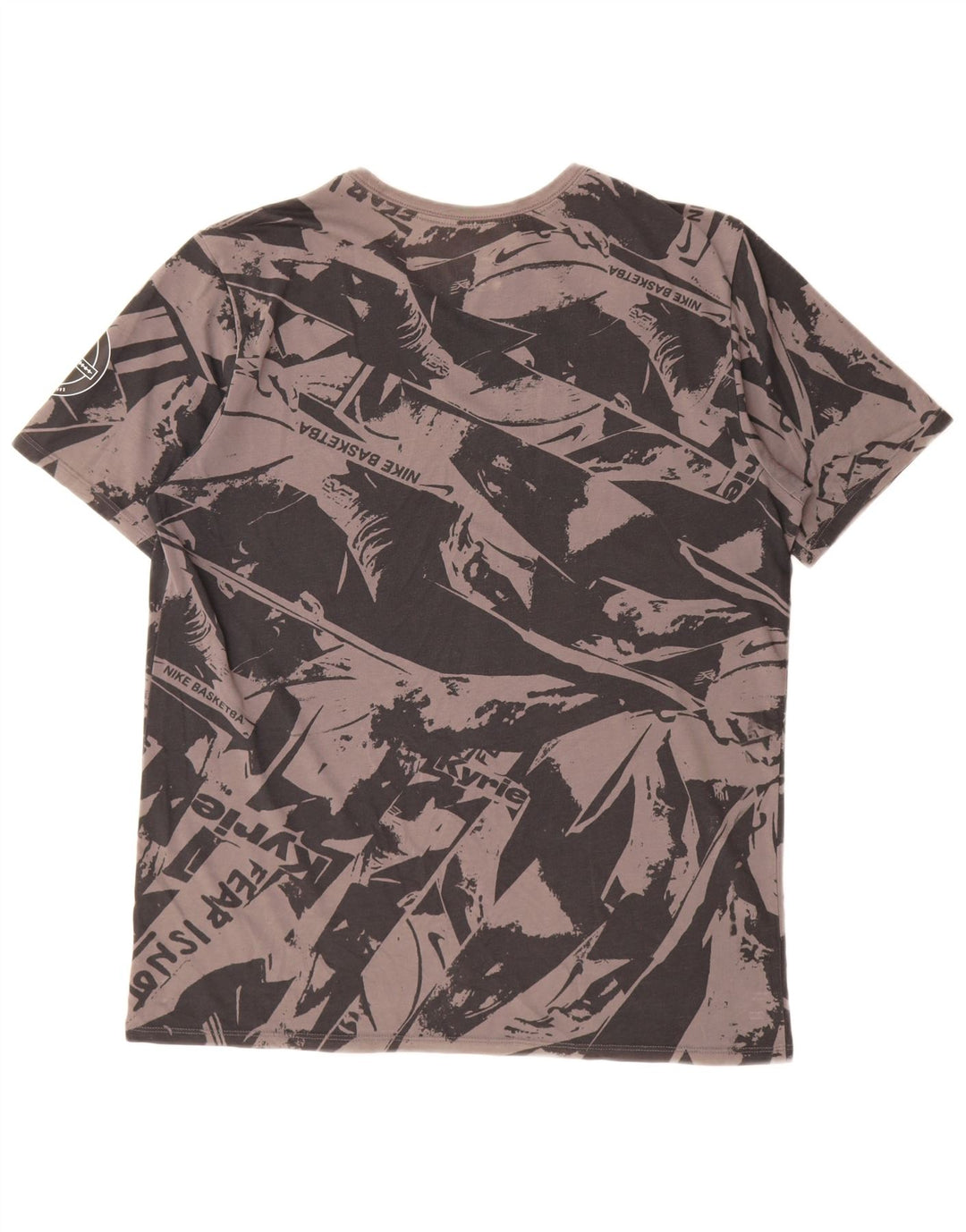 Tricou grafic Nike Dri Fit pentru bărbați cu model abstract Top mare gri