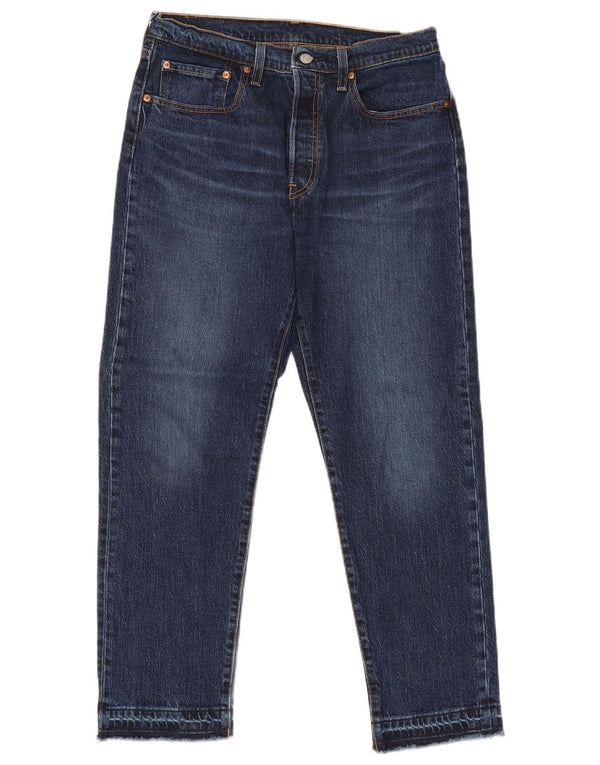 Blugi drepti pentru bărbați Levi's 501 W30 L28 Bumbac bleumarin