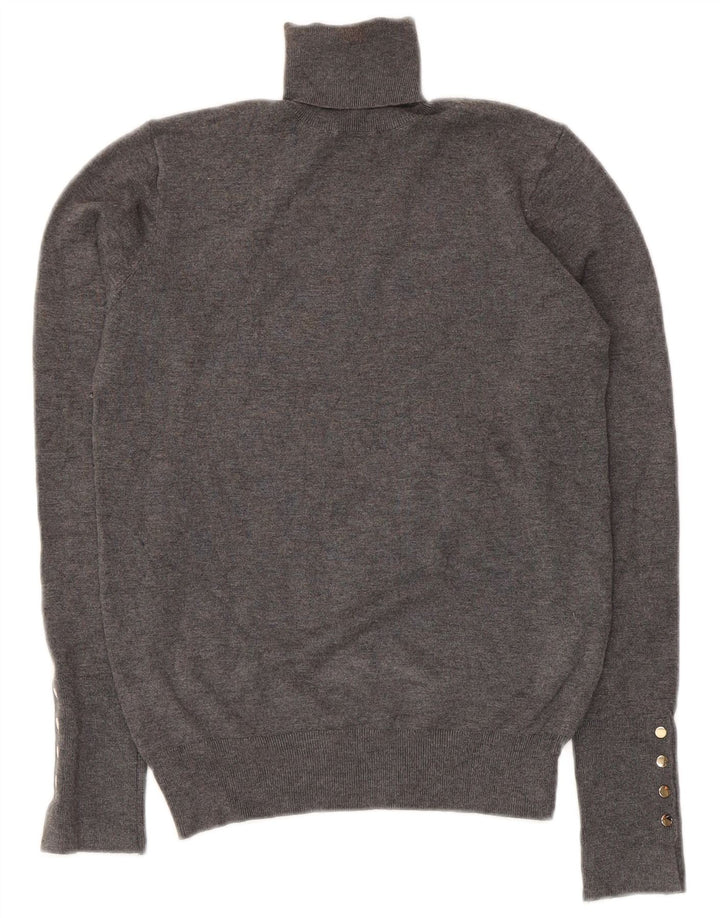 Pulover cu gât rulat Zara pentru femei UK 8 Small Gri