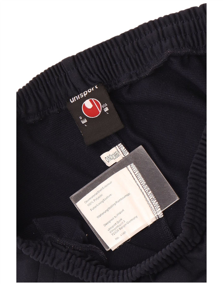 Pantaloni scurți sport Uhlsport pentru bărbați, mari, bleumarin, poliester color bloc
