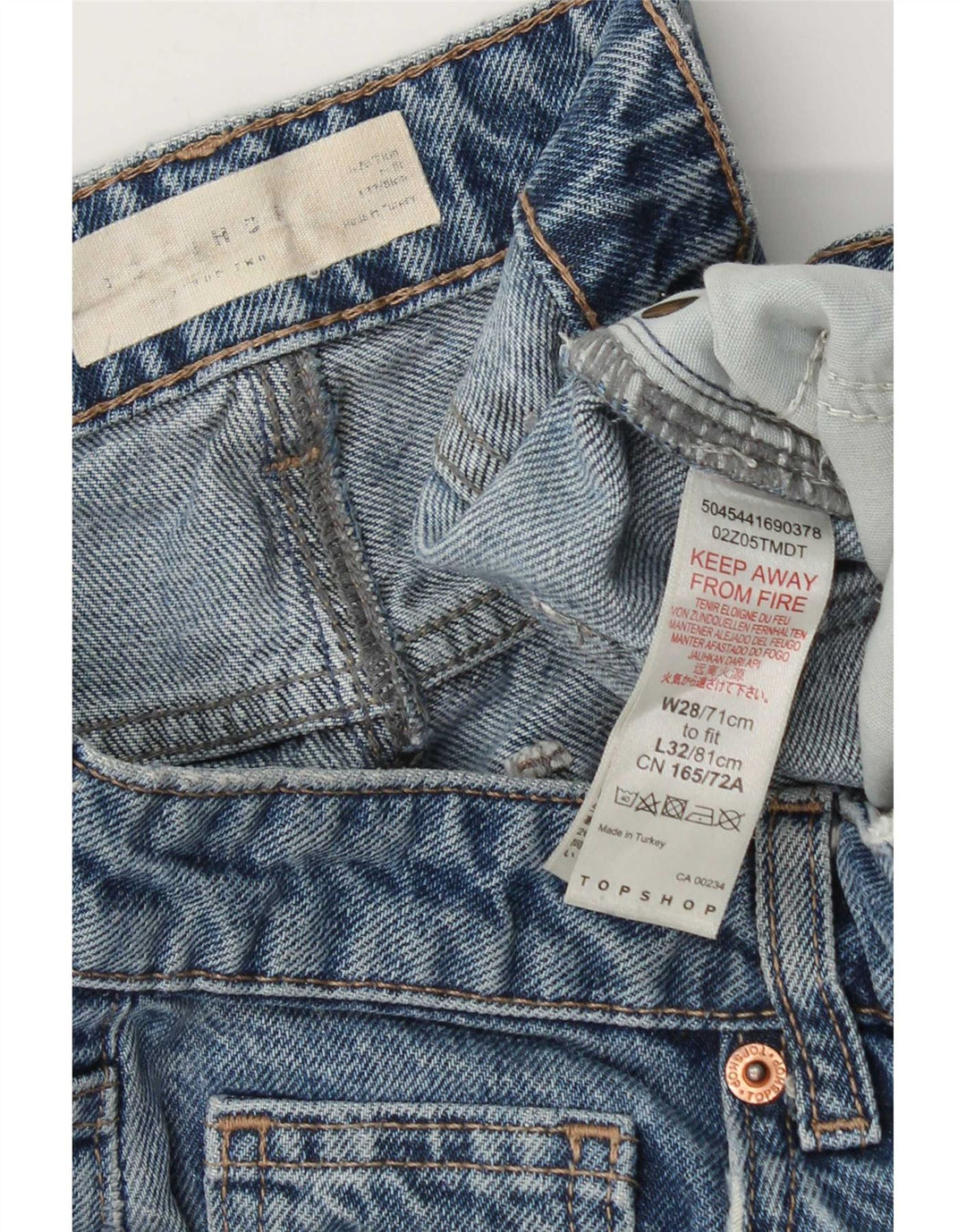 Topshop Blugi Bootcut pentru Damă W28 L32 Bumbac Albastru