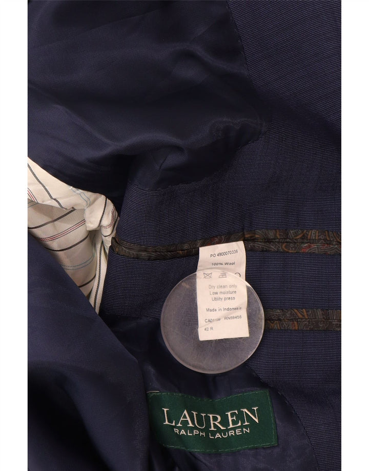 Jachetă RALPH LAUREN pentru bărbați, cu 2 nasturi, UK 42 XL Lână bleumarin