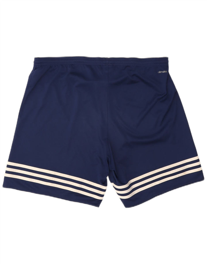 Pantaloni scurți sport pentru bărbați Adidas Climalite XL bleumarin poliester