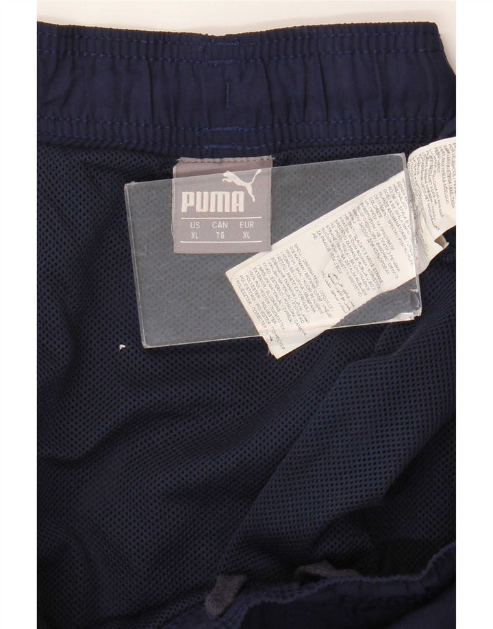 Pantaloni scurți sport grafic Puma pentru bărbați XL, poliester bleumarin