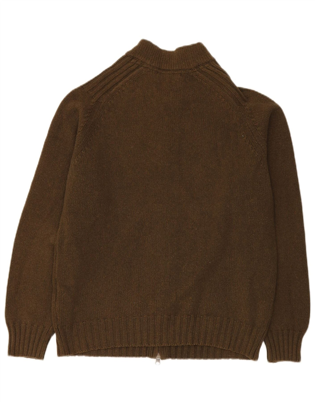 Pulover Cardigan Bărbați MASSIMO DUTTI Lână Mediu Kaki