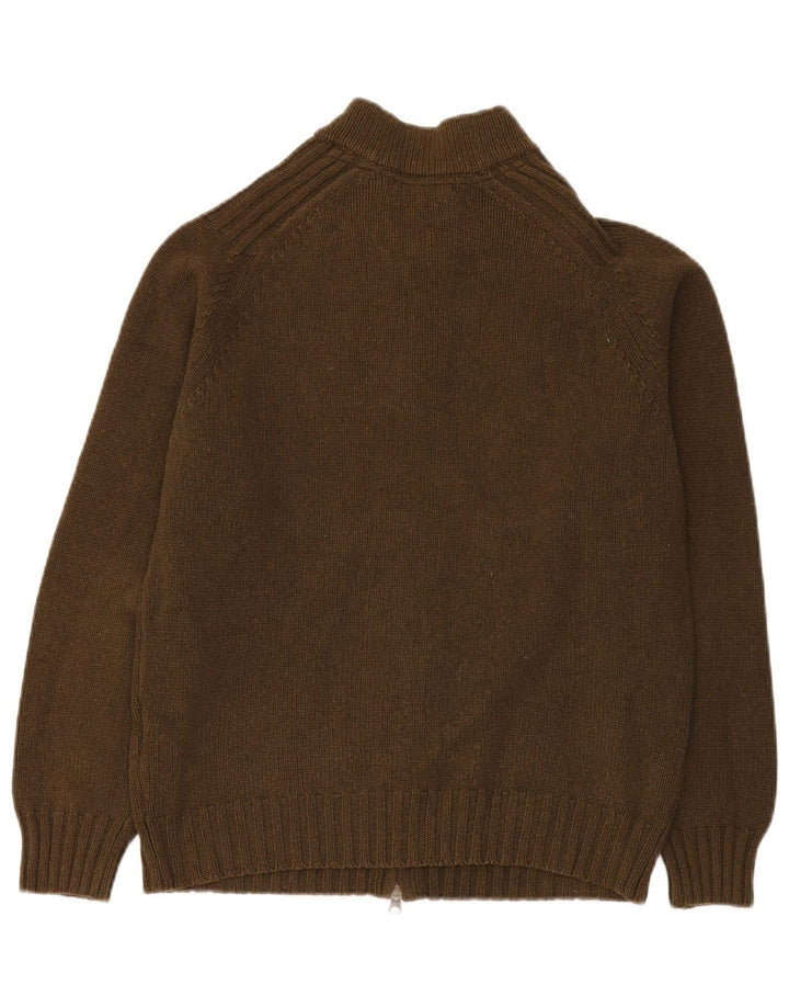 Pulover Cardigan Bărbați MASSIMO DUTTI Lână Mediu Kaki
