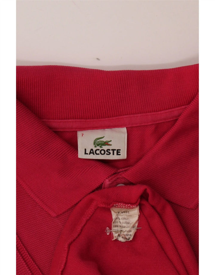 Tricou polo pentru bărbați LACOSTE Mărimea 7 2XL Bumbac roz