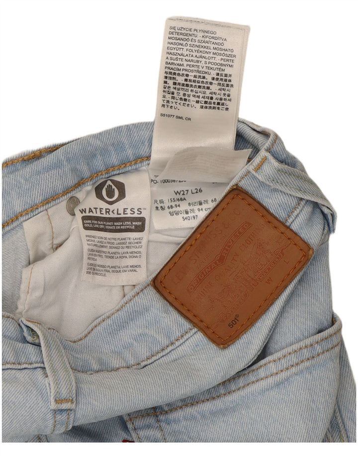Blugi drepti pentru femei Levi's 501 W27 L26 Bumbac albastru