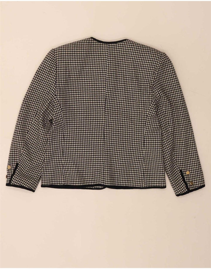 Set de fuste vintage pentru femei, 5 nasturi, 2 piese IT 46 mare W28 picior de găin negru
