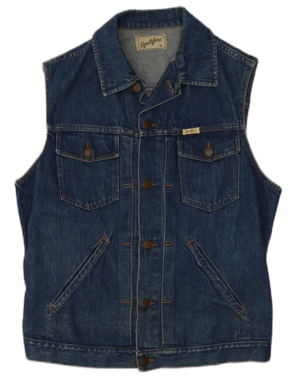 Gilet pentru bărbați Spitfire din denim UK 38 Medium Bleumarin