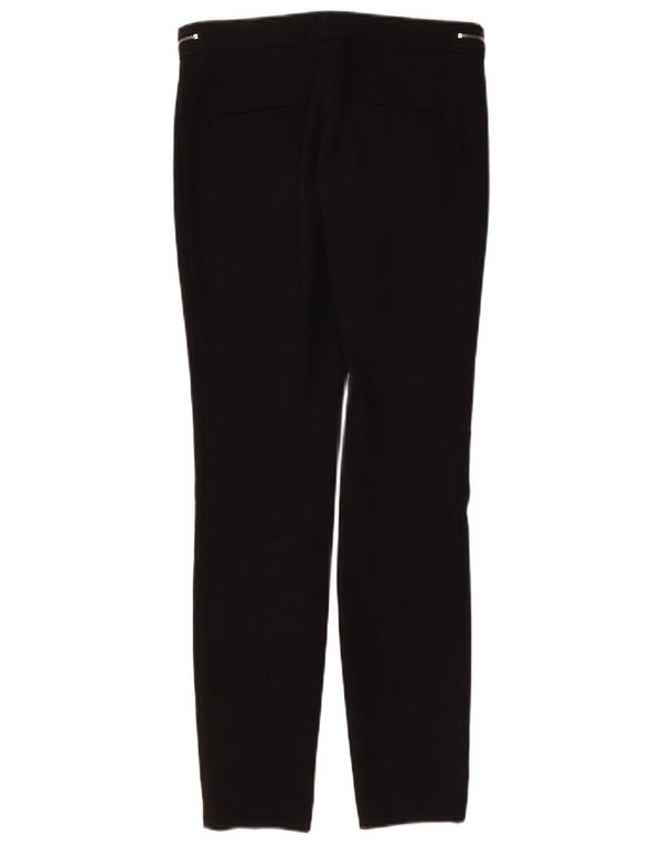 Pantaloni casual slim pentru femei Zara EU 34 2XS L24 L28 Bumbac negru