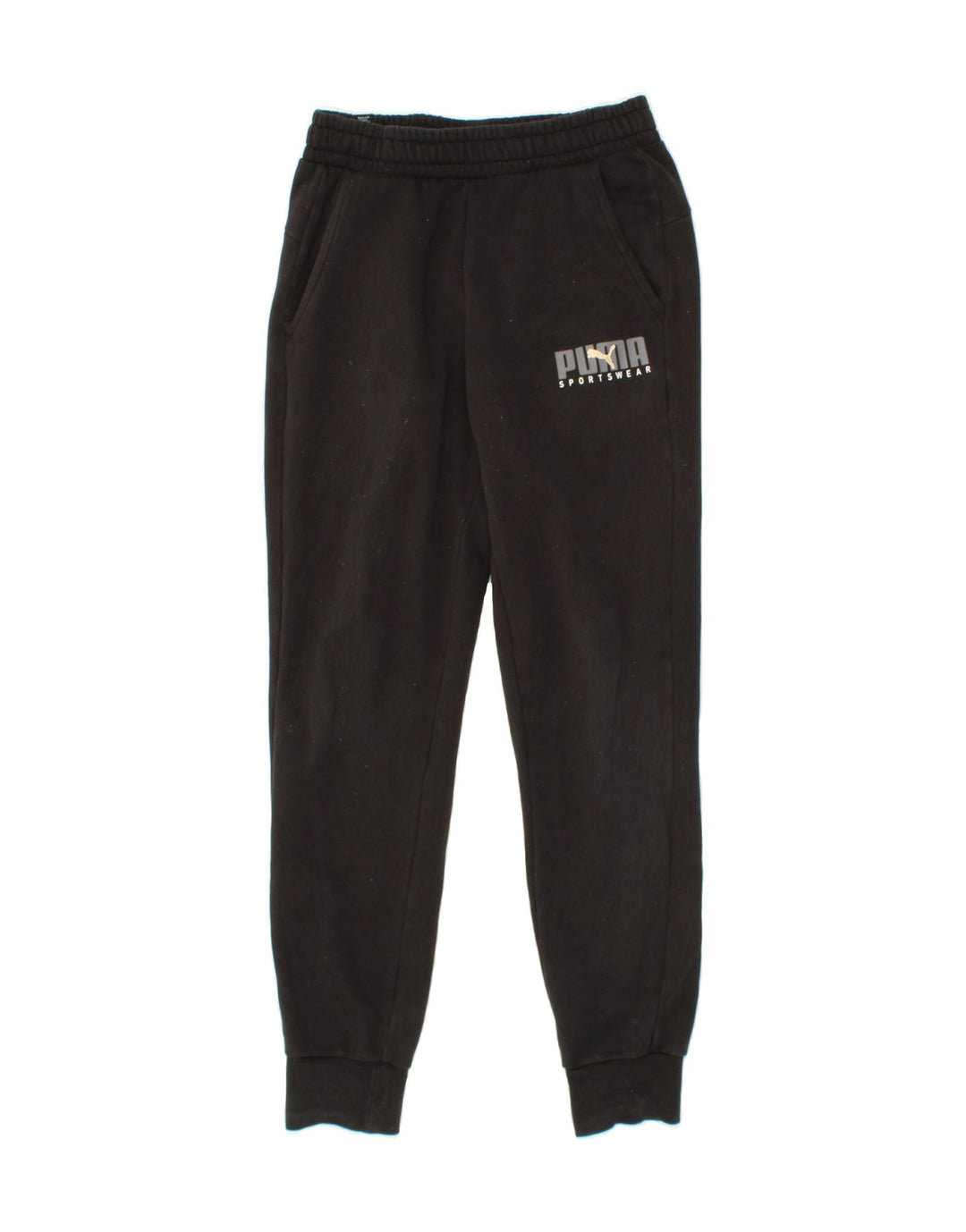 PUMA Mens Tracksuit Trousers Joggers Small Black Cotton Vintage Puma and Second-Hand Puma from Messina Hembry 