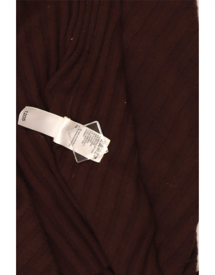 Pulover cardigan asimetric pentru femei Marks & Spencer UK 8/10 mic maro
