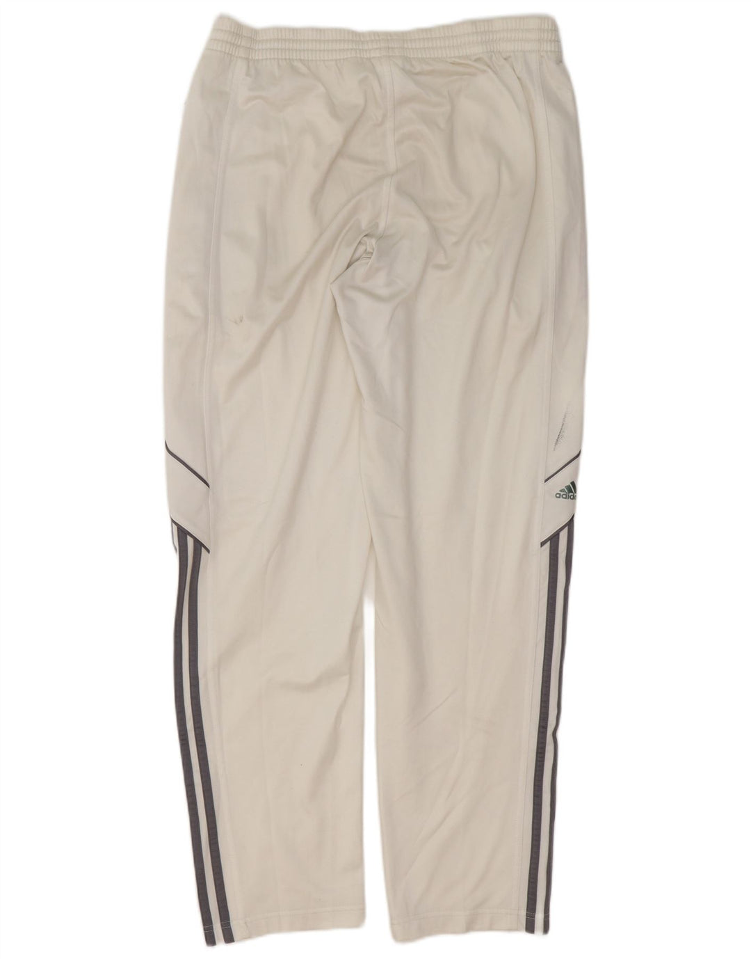 Pantaloni de trening Adidas pentru bărbați, poliester alb mediu