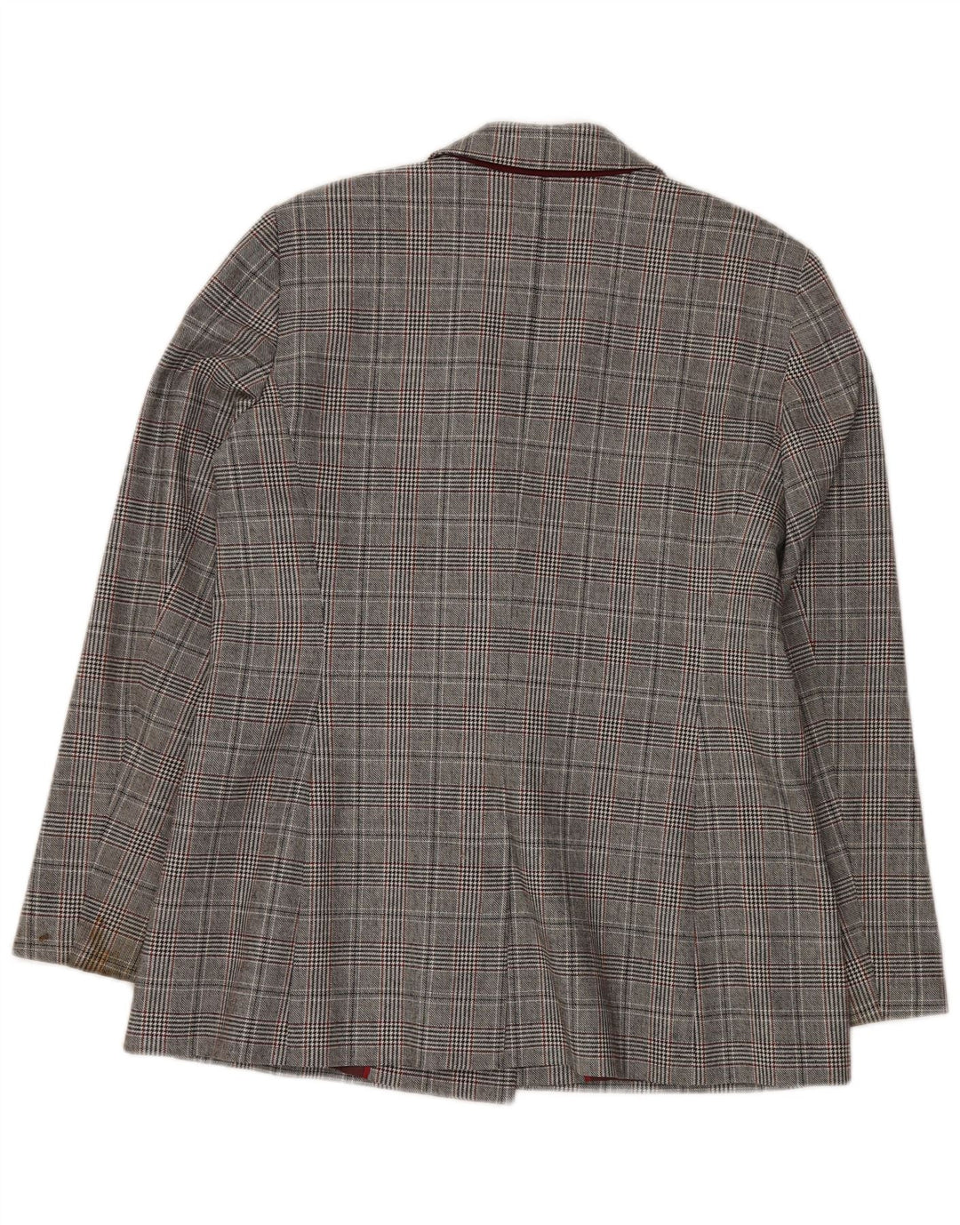 JIGSAW Jachetă pentru femei la dublu piept UK 14, mare, gri Houndstooth