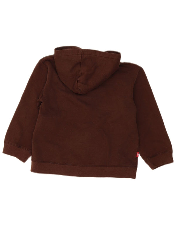 Levi's Boys Graphic Zip Hoodie Pulover 5-6 ani din bumbac maro