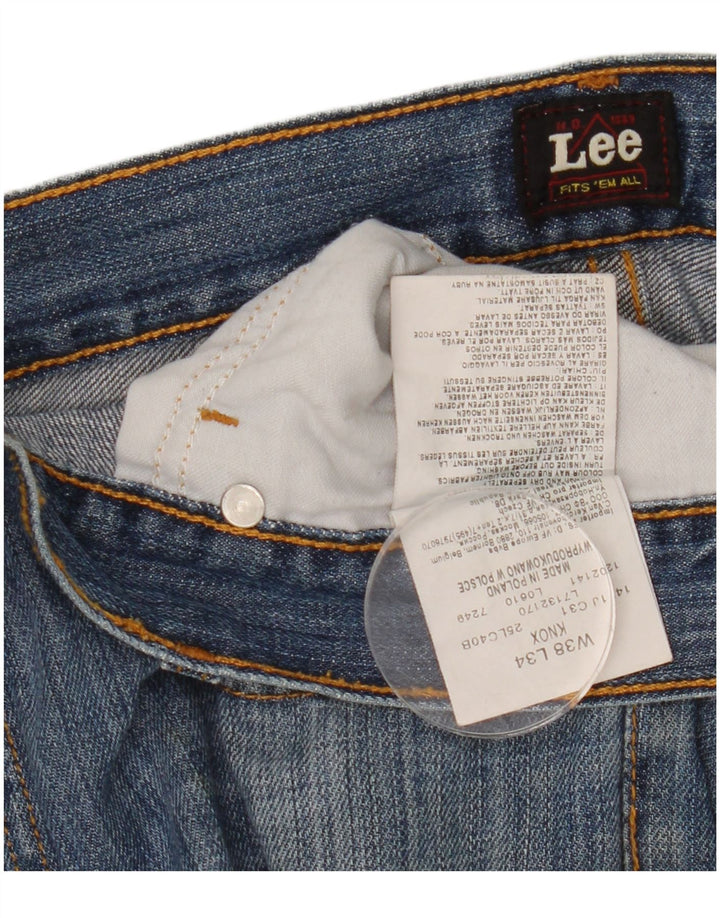 Blugi Lee Knox Straight pentru bărbați W38 L34 Bumbac albastru
