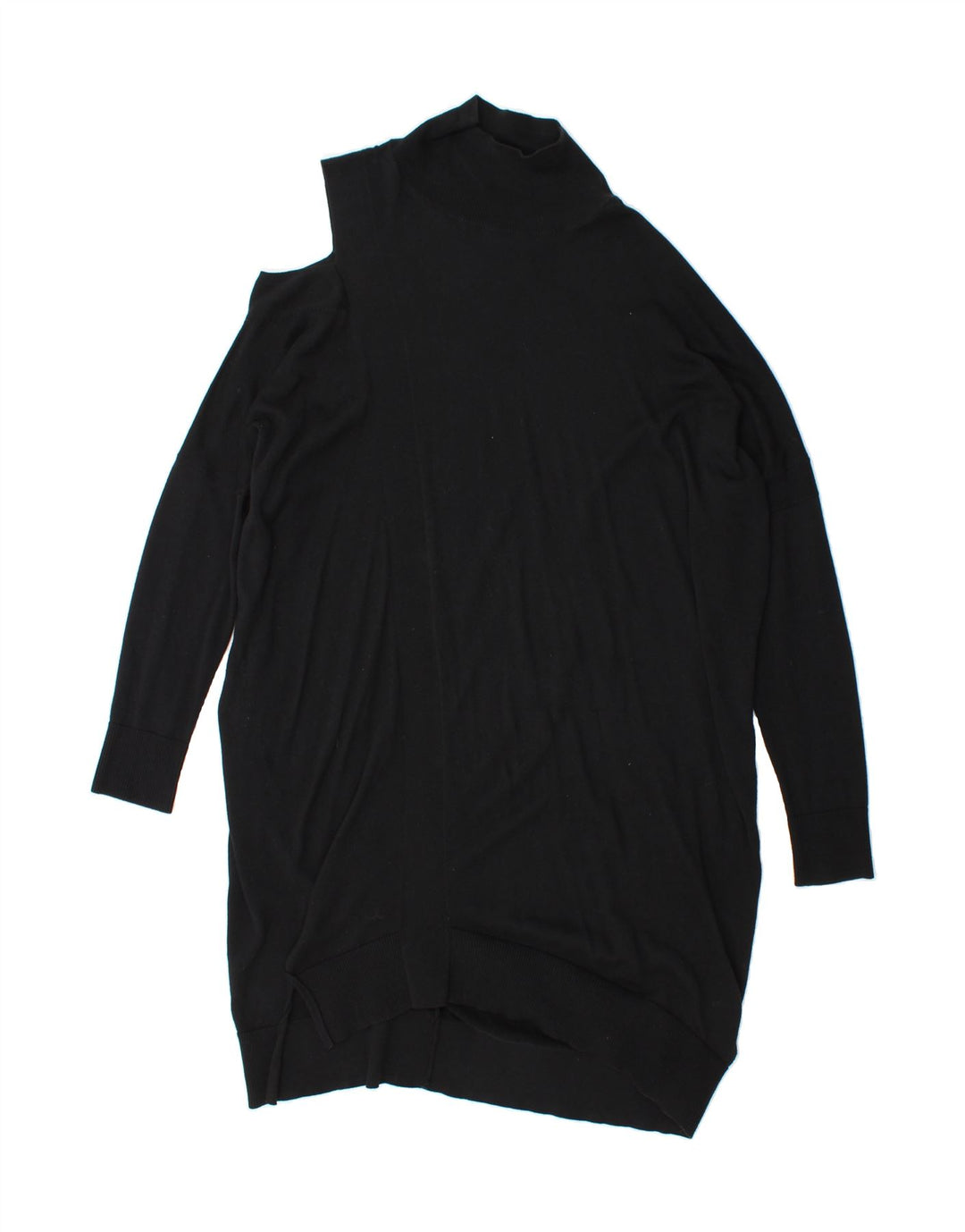 ALL SAINTS Womens Oversized Long Sleeve Jumper Dress UK 14 Medium Black Vintage All Saints and Second-Hand All Saints from Messina Hembry 
