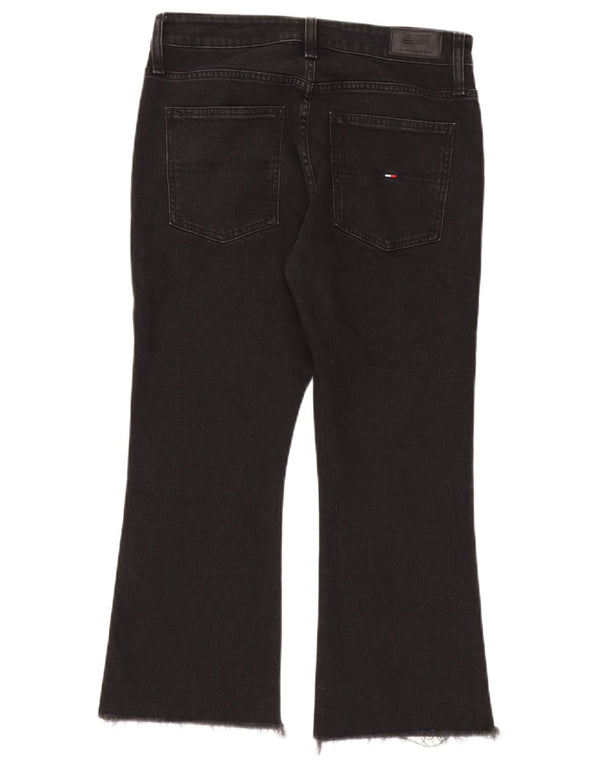 Blugi de damă Tommy Hilfiger Flare Cropped W31 L24 bumbac negru