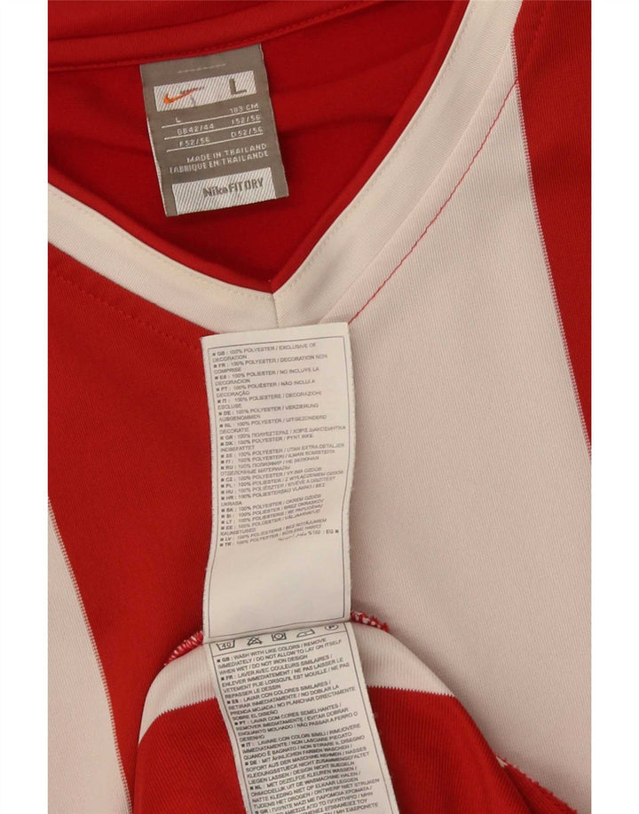 Top pentru bărbați Nike cu mânecă lungă Marea Britanie 42/44 Poliester cu dungi roșii mari