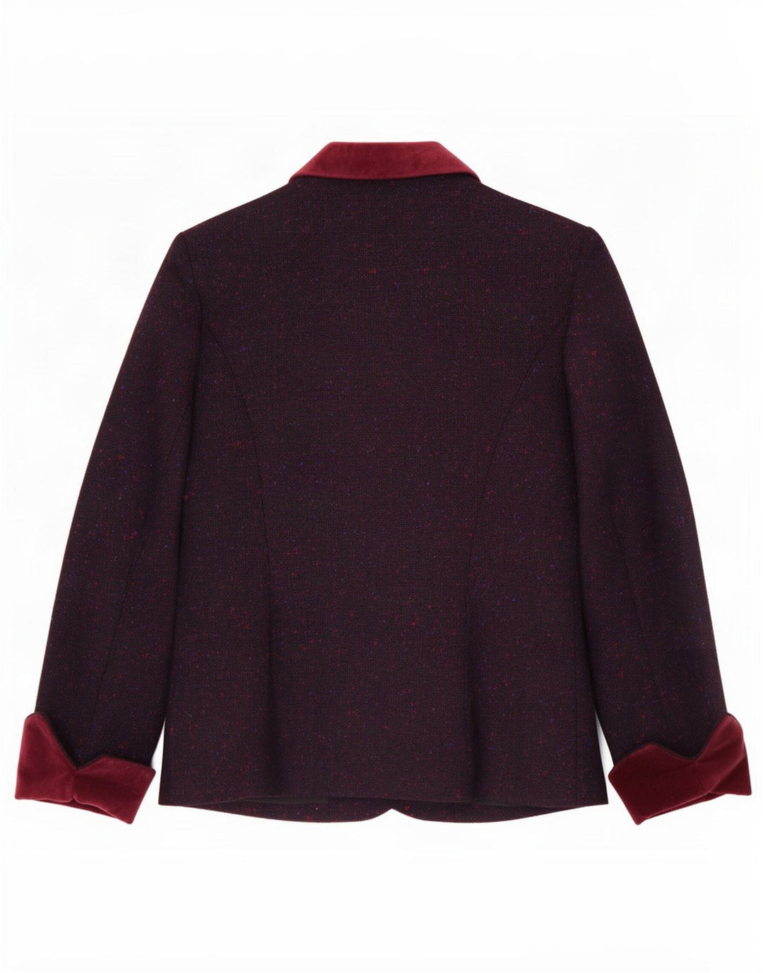 Sacou blazer pentru femei Reldan cu 3 nasturi UK 14 Medium Burgundy Lână nouă cu pete