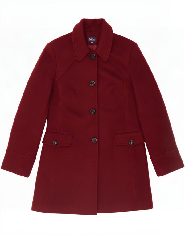 Palton pentru femei Marks & Spencer UK 12 Medium Burgundy Poliester