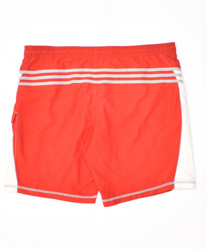 Pantaloni scurți de înot grafic ADIDAS pentru bărbați, poliester roșu mediu