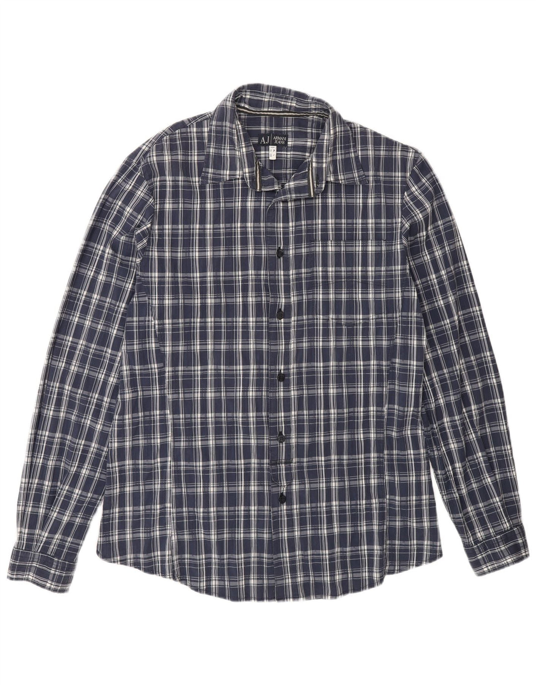 Cămașă pentru bărbați Armani Jeans, mare, albastru, din bumbac