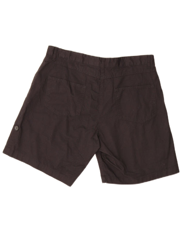 Mountain Warehouse Pantaloni scurti chino pentru femei UK 14 Large W32 Bumbac negru
