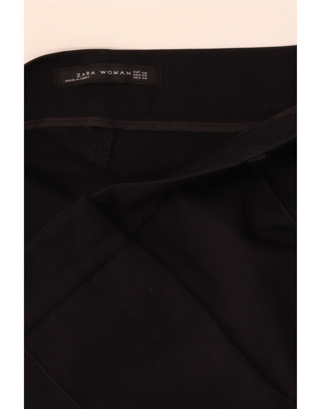 Pantaloni casual pentru femei Bootcut Zara EU 40 Medium W30 L32 Negri