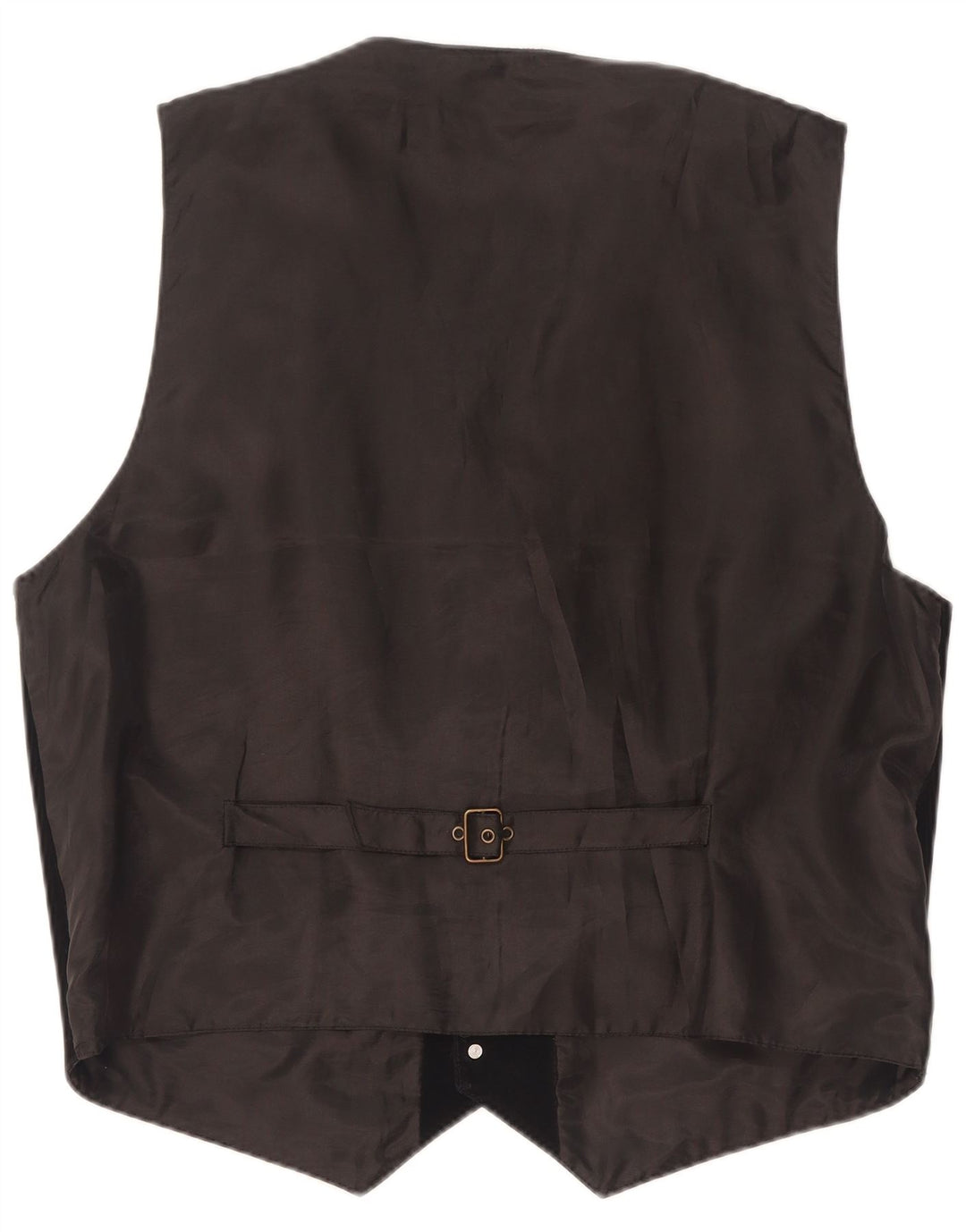Vestă vintage pentru bărbați din piele intoarsa mare, neagra