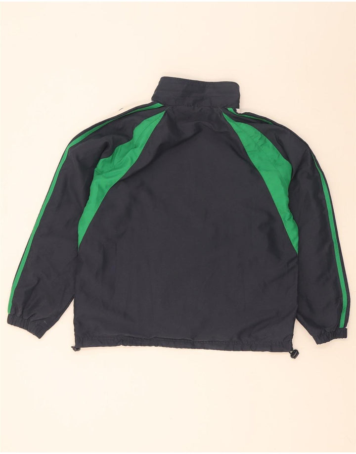 Jachetă de trening pentru bărbați Umbro, din poliester color bloc, albastru bleumarin