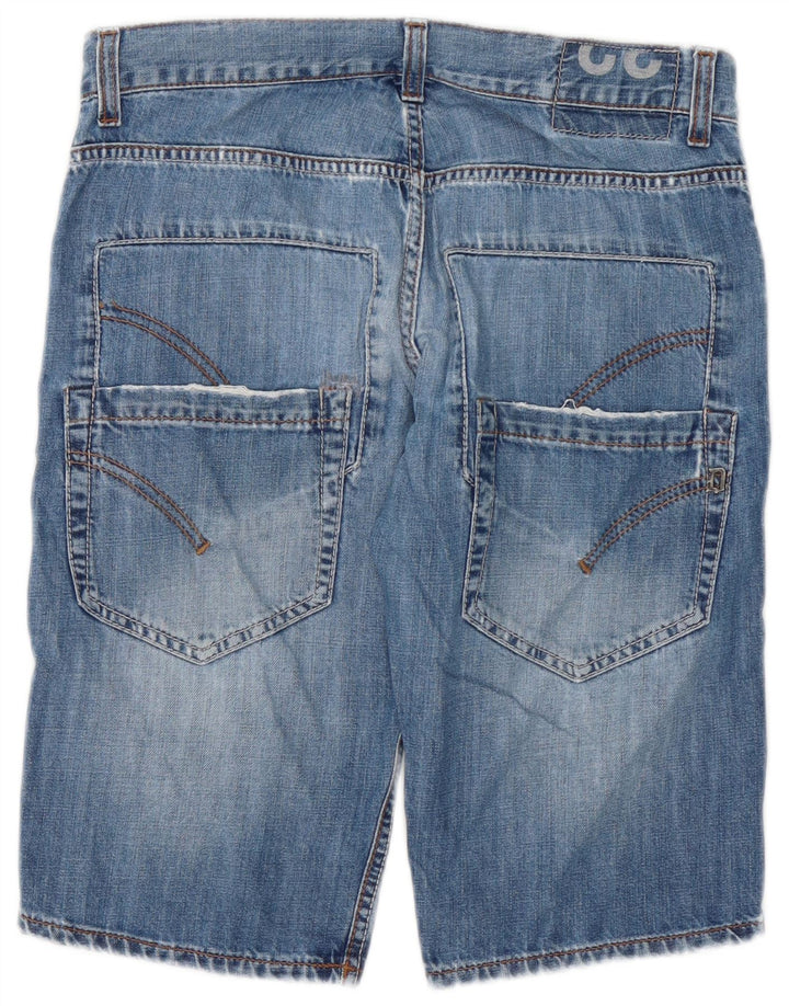 Pantaloni scurți Dondup pentru bărbați din denim W32, bumbac albastru mediu