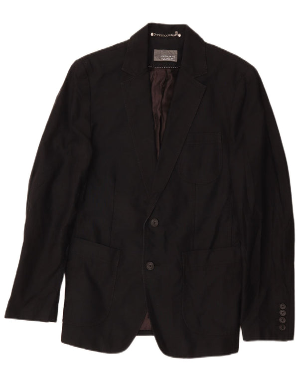 Blazer pentru bărbați Zara cu 2 nasturi EU 46 Mic Bleumarin