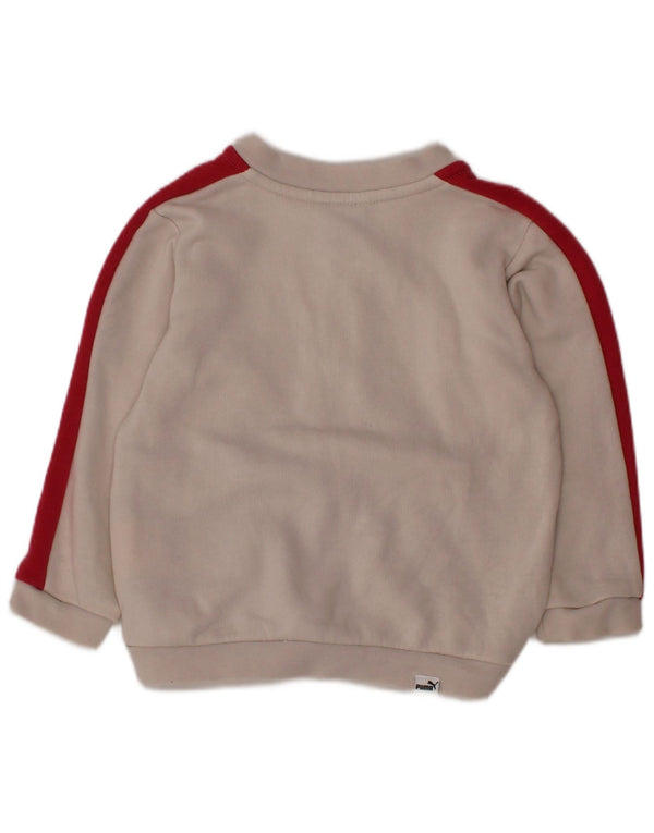 Jachetă de trening cu grafic PUMA pentru fetițe, 9-12 luni, alb, color block