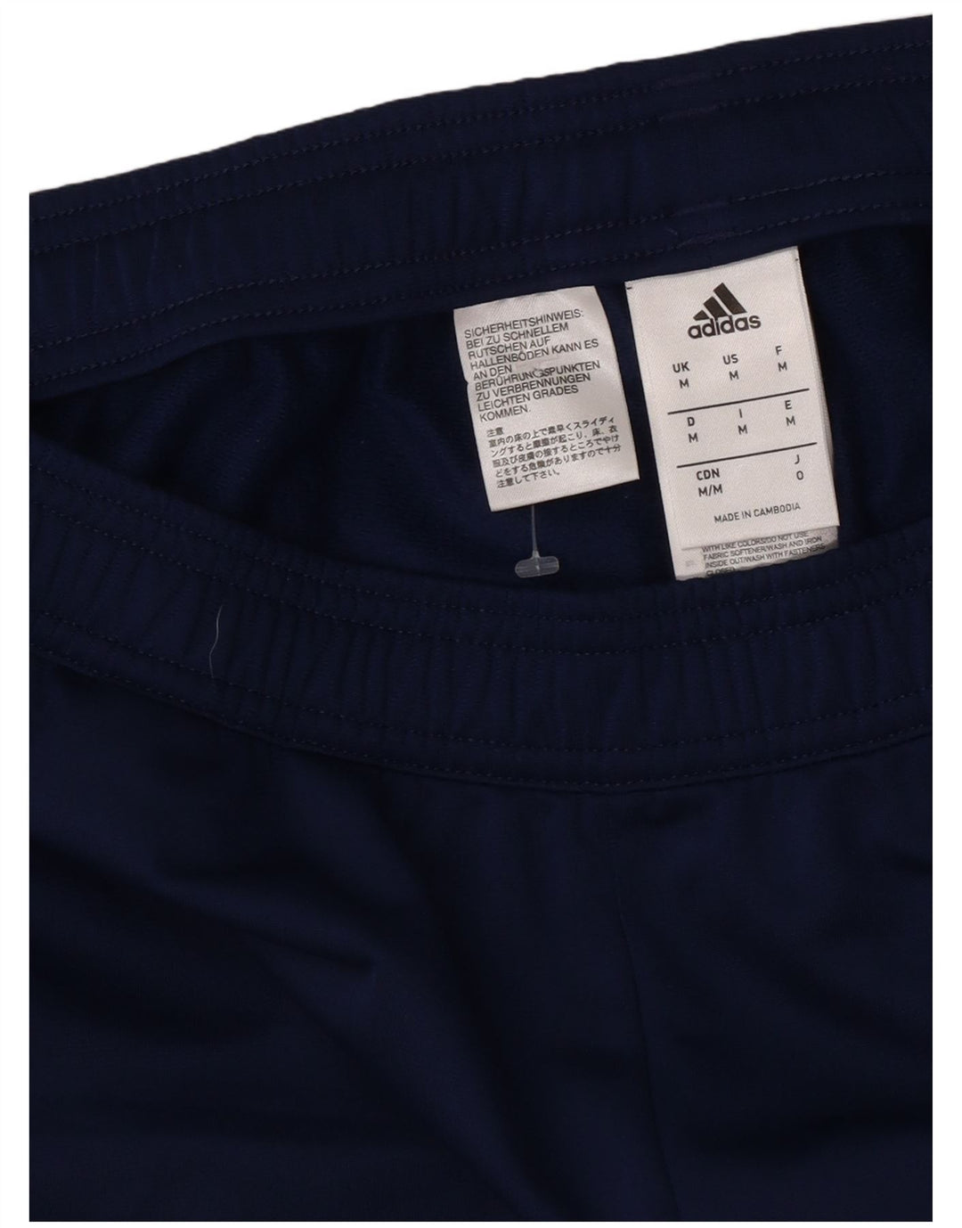 Pantaloni de trening Adidas pentru bărbați, poliester mediu albastru bleumarin