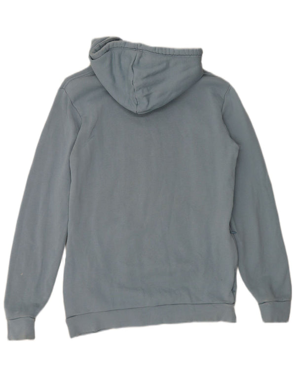 Pulover cu glugă cu grafică Adidas pentru bărbați, bumbac, albastru mic