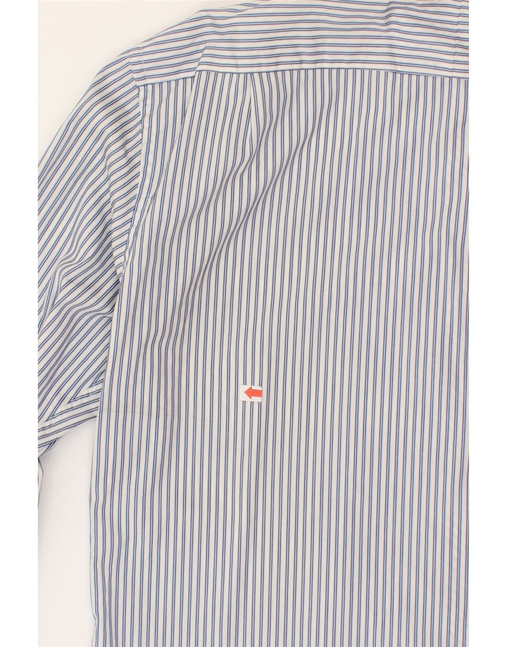 TED BAKER Mens Formal Shirt Size 17 1/2 XL Blue Striped Cotton Vintage Ted Baker and Second-Hand Ted Baker from Messina Hembry 